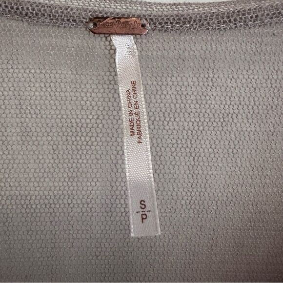 Free People Midnight Dreamer Shattered Glass Silver and Cream Mini Dress Size S - Picture 10 of 10